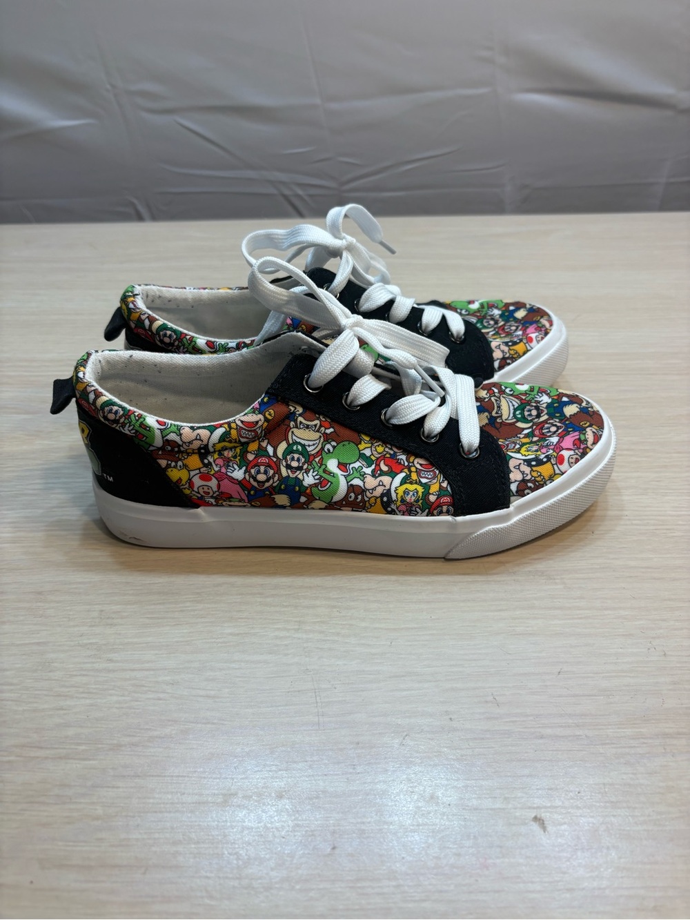 Nintendo Multicolor Character-Print Kids Sneakers with Black Accents